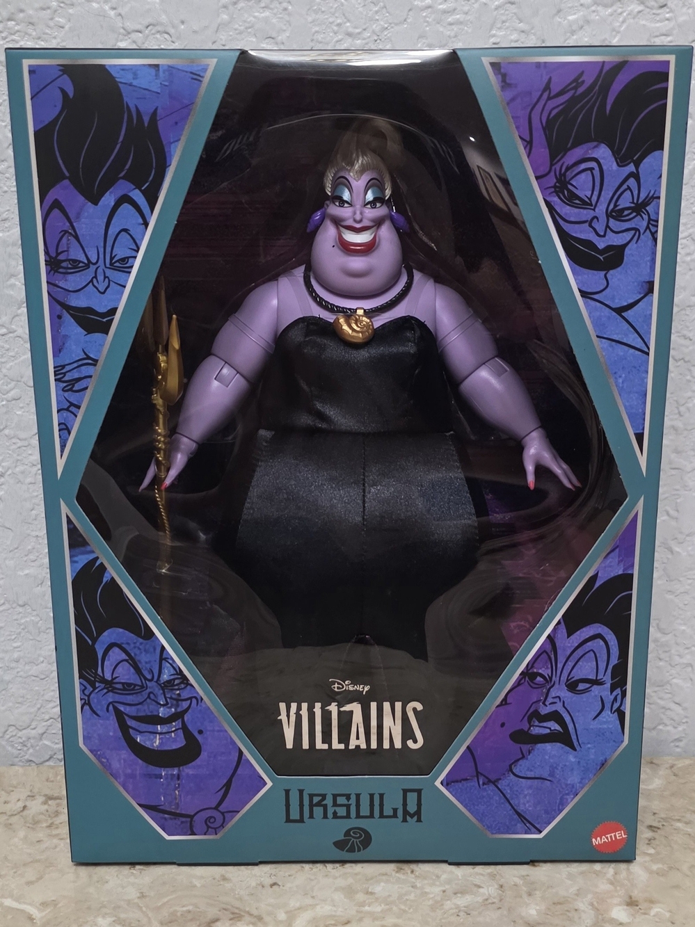 Disney Villains Ursula Collector Doll Mattel JLT55 The Little Mermaid NIB